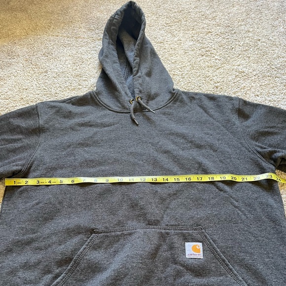 Carhartt Men's Loose Fit Oversized Pullover Hoodie Long Sleeve Dark Gray Size M - Picture 7 of 10